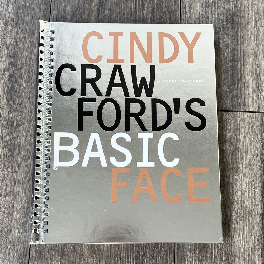 1996 Cindy Crawford's Basic Face A Makeup Workbook first edition book